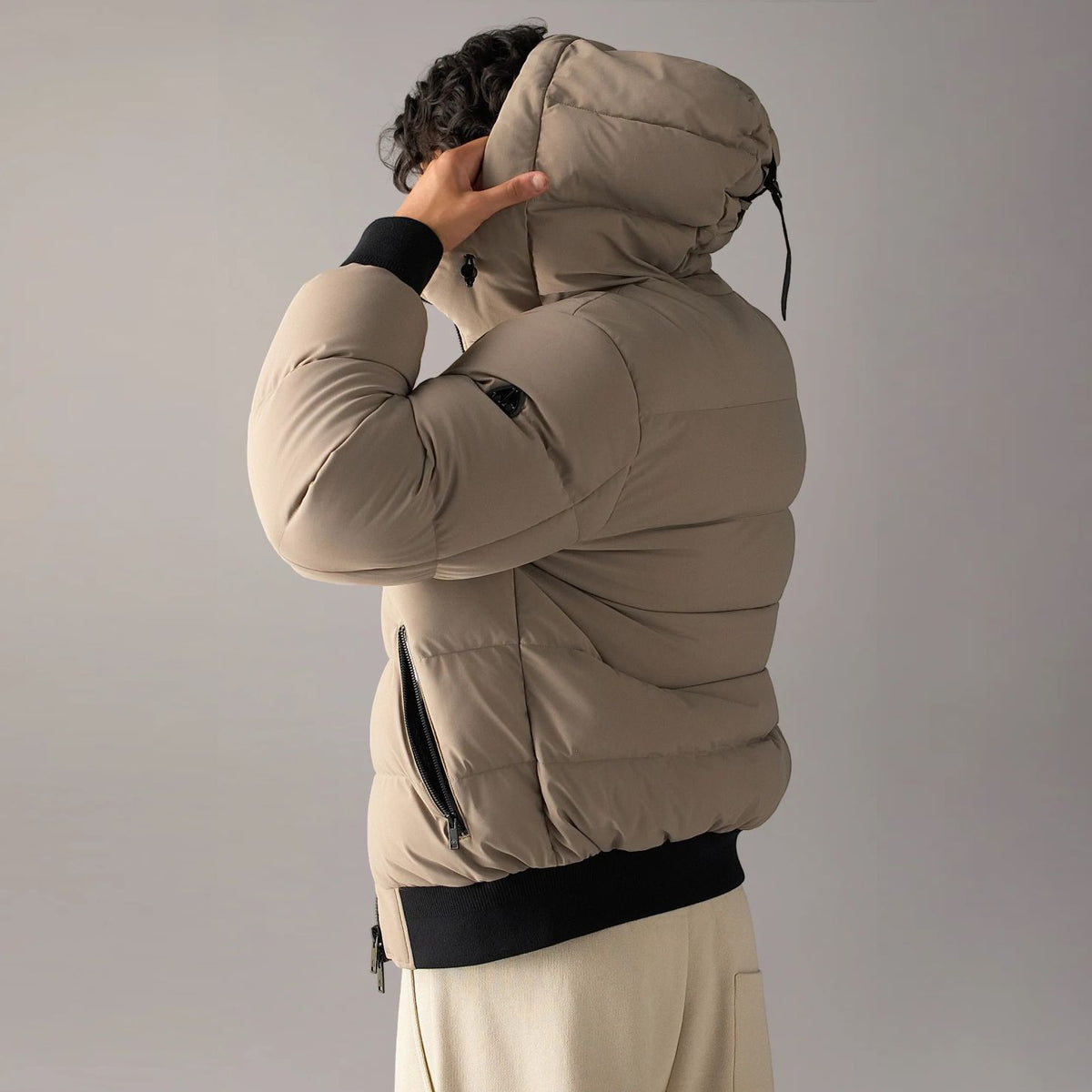 Moose Knuckles Soho Bomberjakke Beige