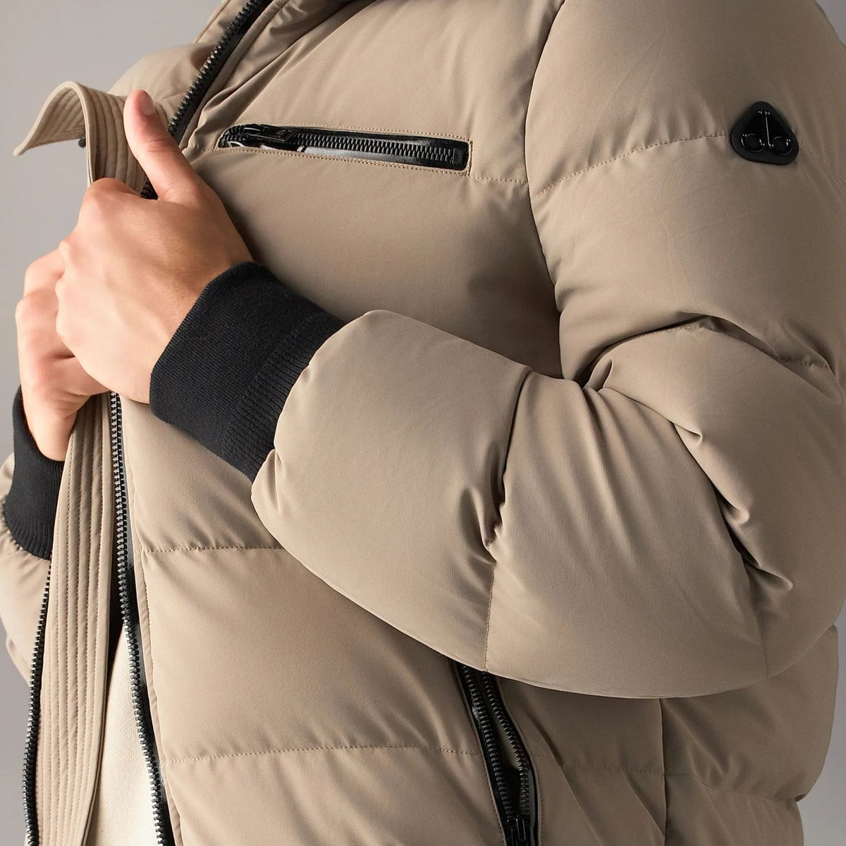 Moose Knuckles Soho Bomberjakke Beige