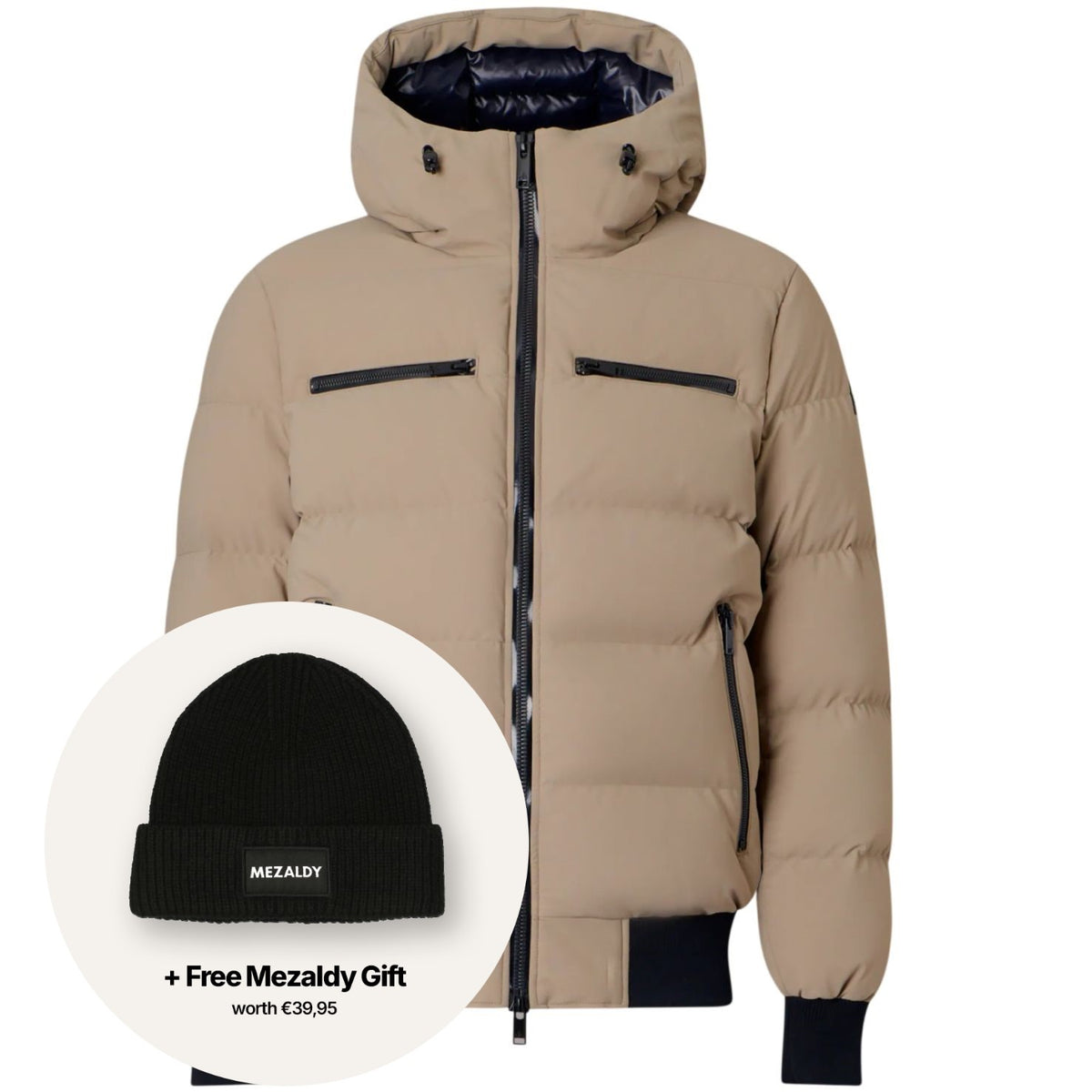Moose Knuckles Soho Bomberjakke Beige
