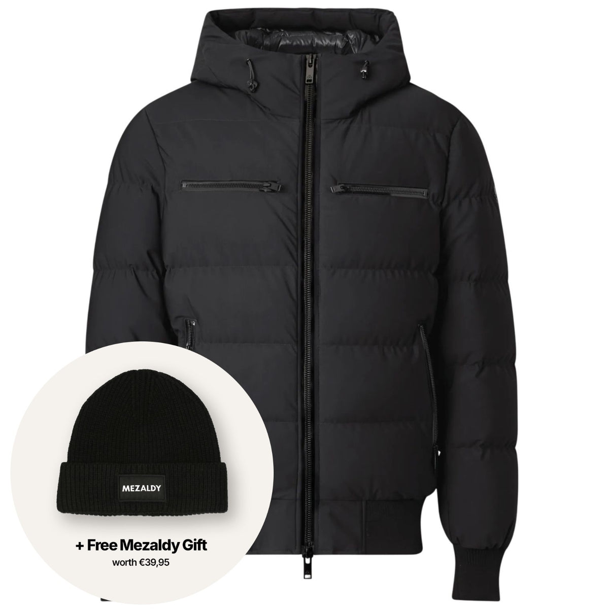 Moose Knuckles Soho Bomberjakke Sort