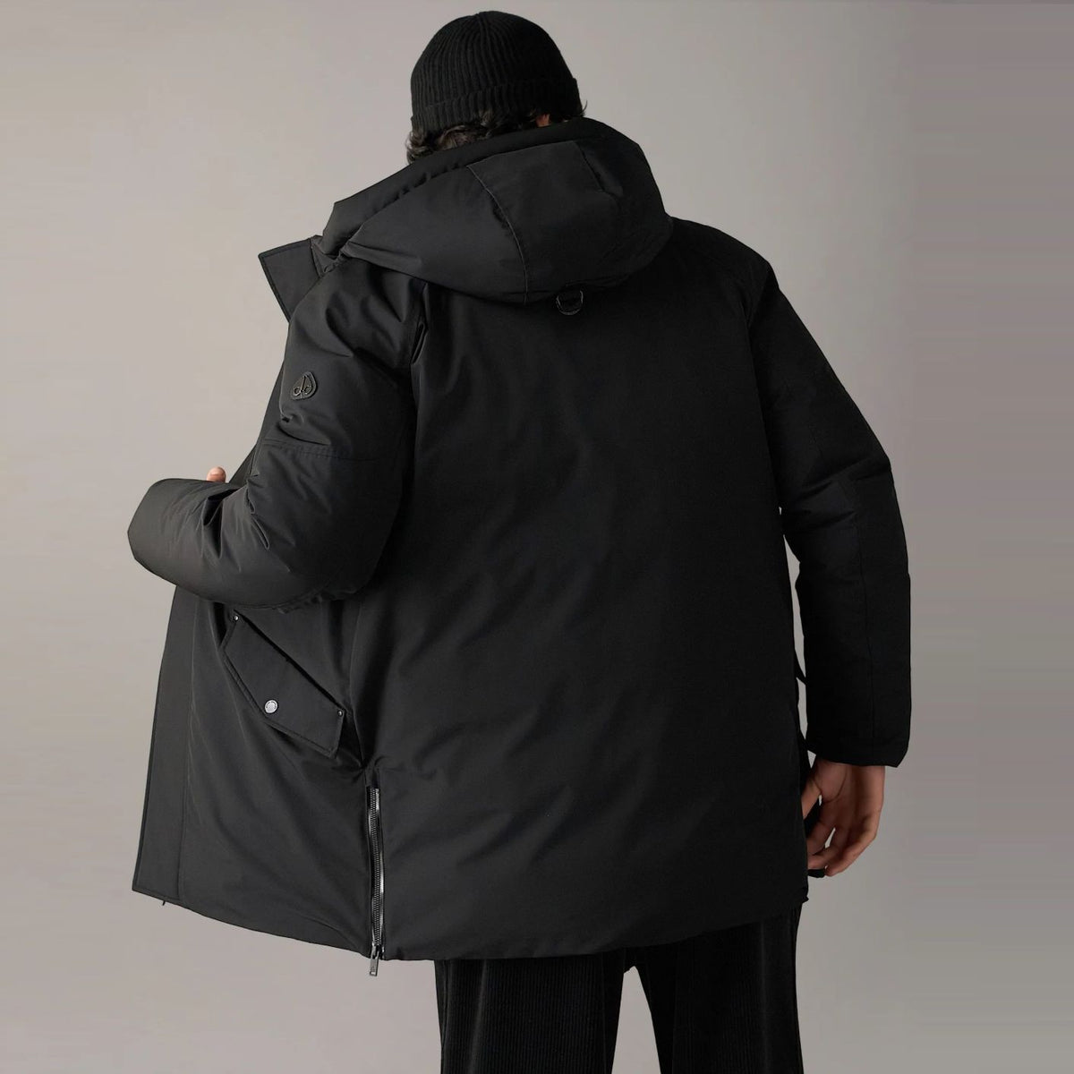 Moose Knuckles West-Ed 3Q dunjakke sort