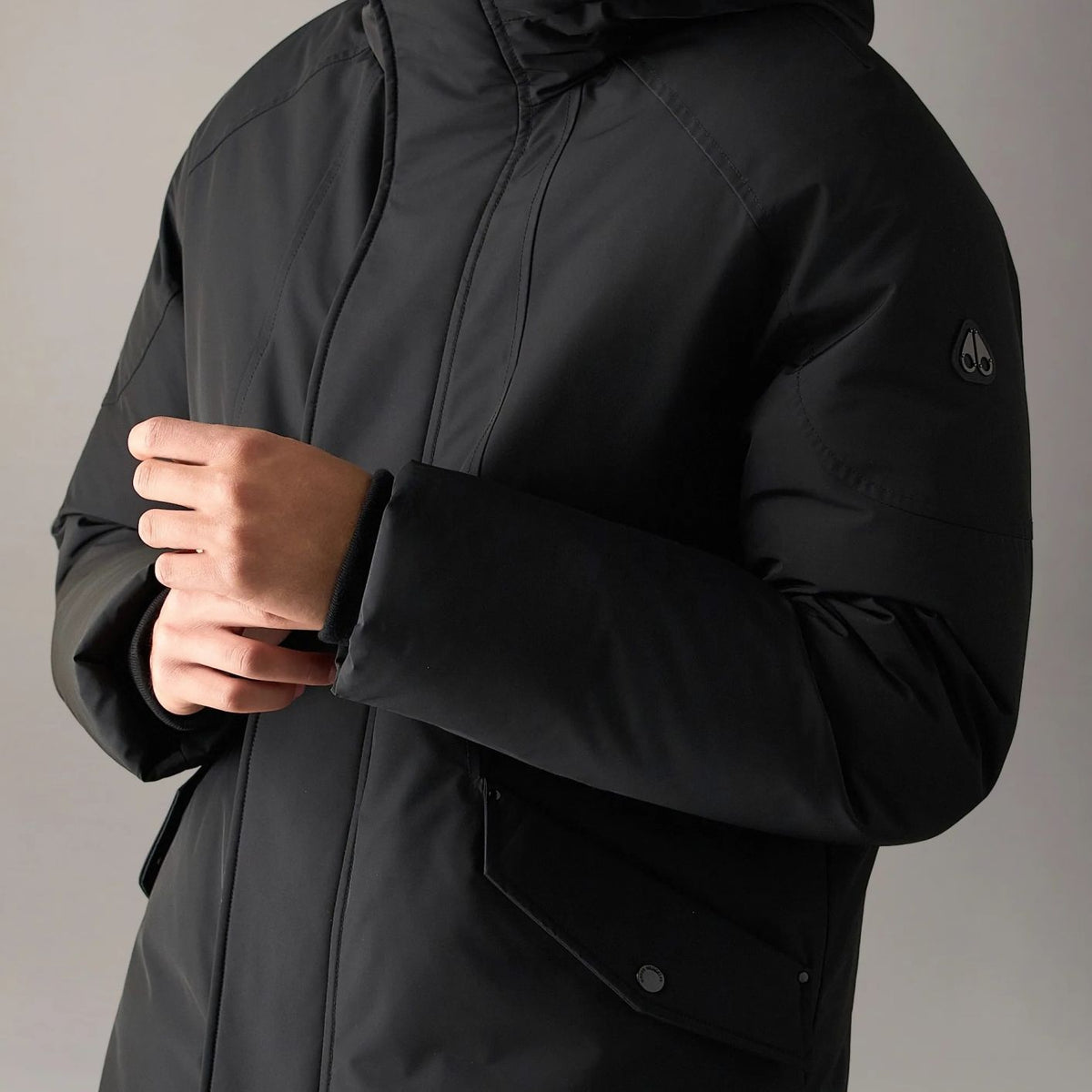 Moose Knuckles West-Ed 3Q dunjakke sort