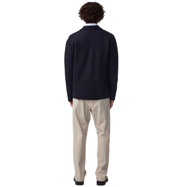 NN.07 Jonas Knit Overshirt Navy