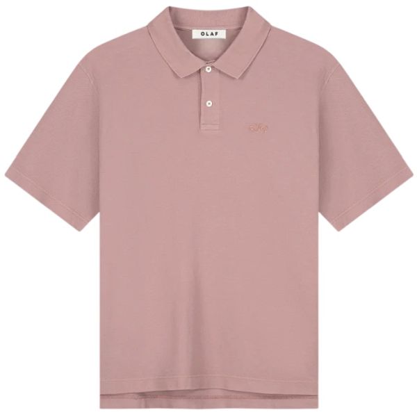 Olaf Signature Pique Polo Roze