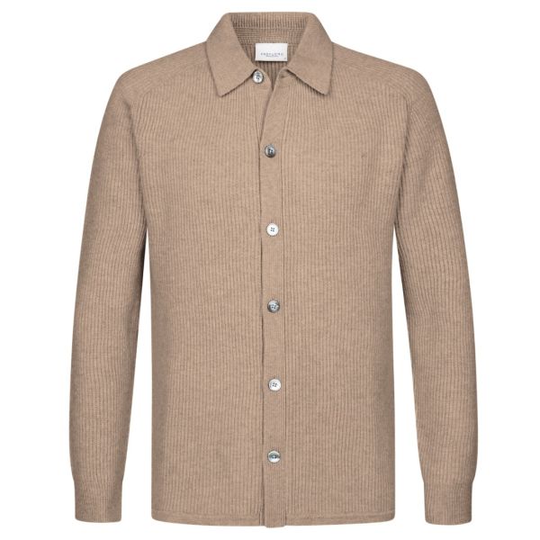 Profuomo Wool Overshirt Beige