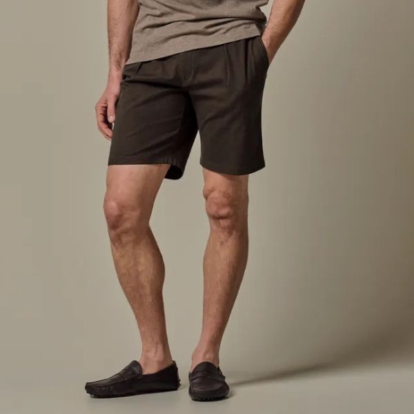 Profuomo Garment Dye Shorts Mørkebrun