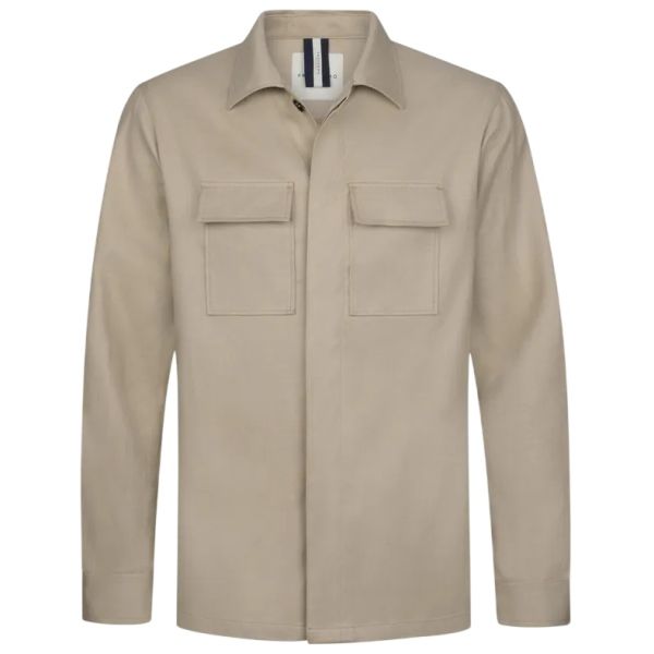 Profuomo Linen Cotton Overshirt Beige
