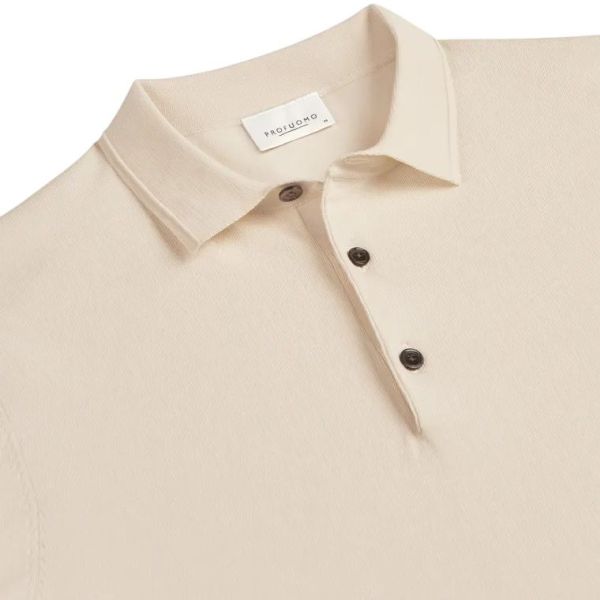 Profuomo Luxury Basic Polo Off-White
