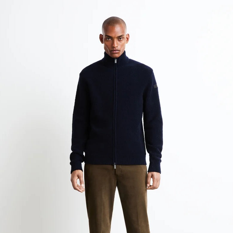 Roberto Ricci Designs Bouclé strikvest navy