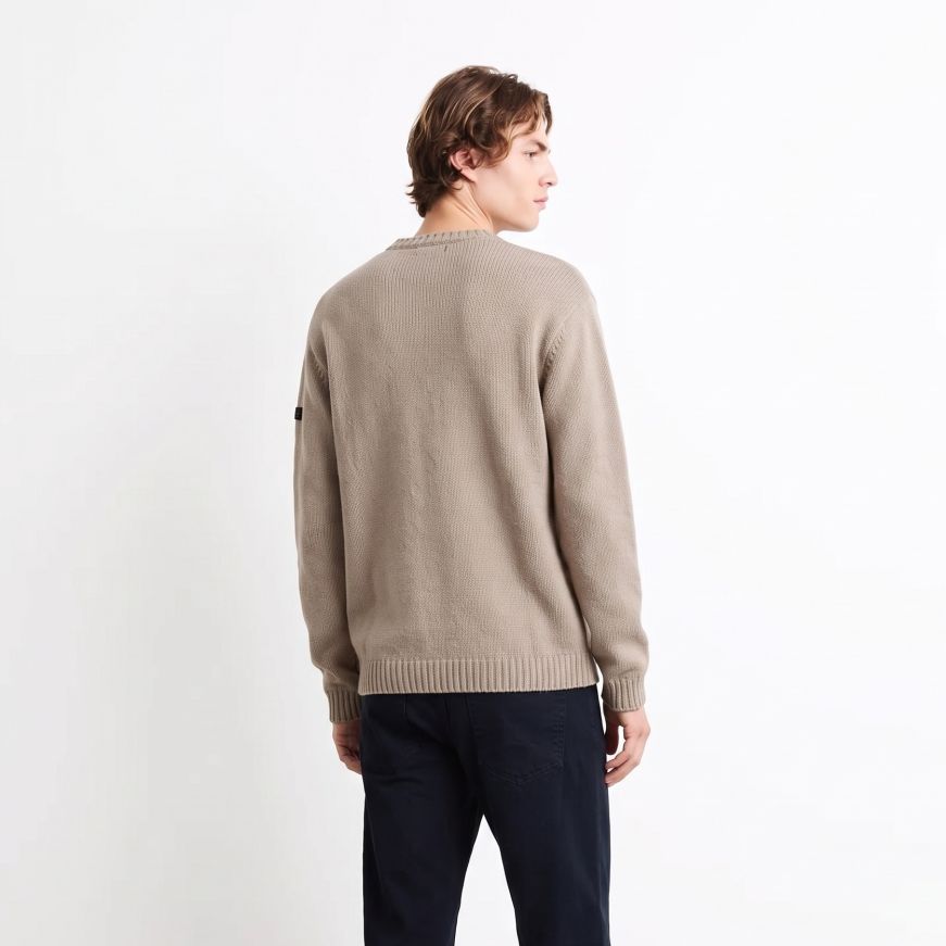 Roberto Ricci Designs Cinematt rundstrikket sweater beige