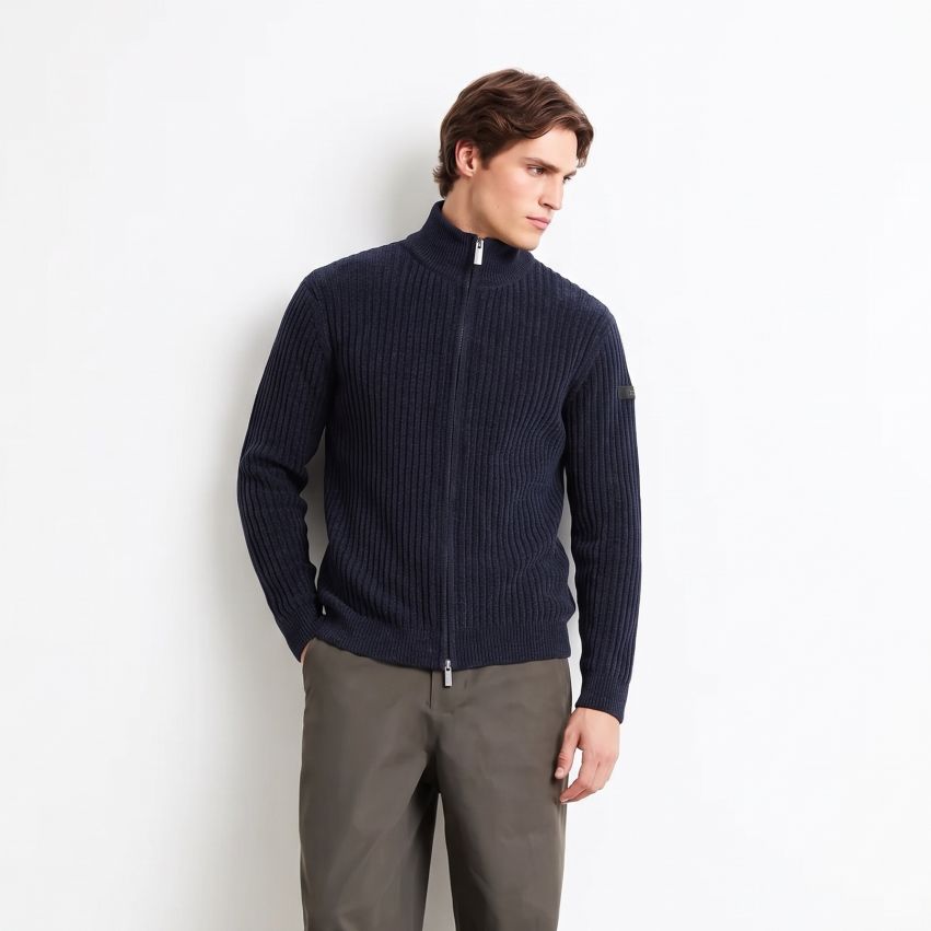 Roberto Ricci Designs Velvet Rave Knit Vest Mørkeblå