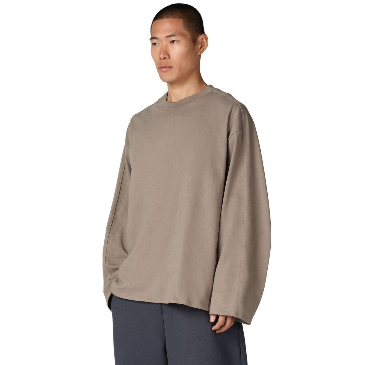Seventh D7 Studio Langærmet T-shirt Beige