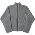 Seventh Globe Ribstrikket Cardigan Grå
