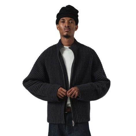 Seventh Globe Ribstrikket cardigan navy