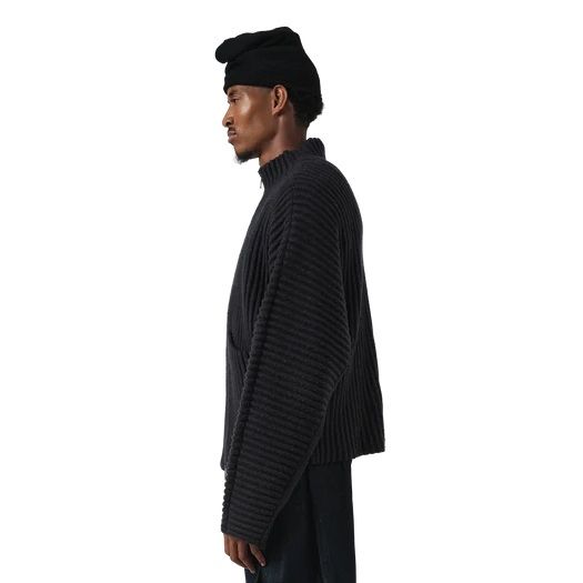 Seventh Globe Ribstrikket cardigan navy