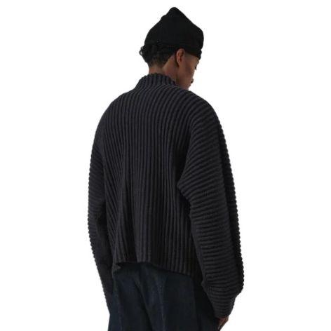 Seventh Globe Ribstrikket cardigan navy