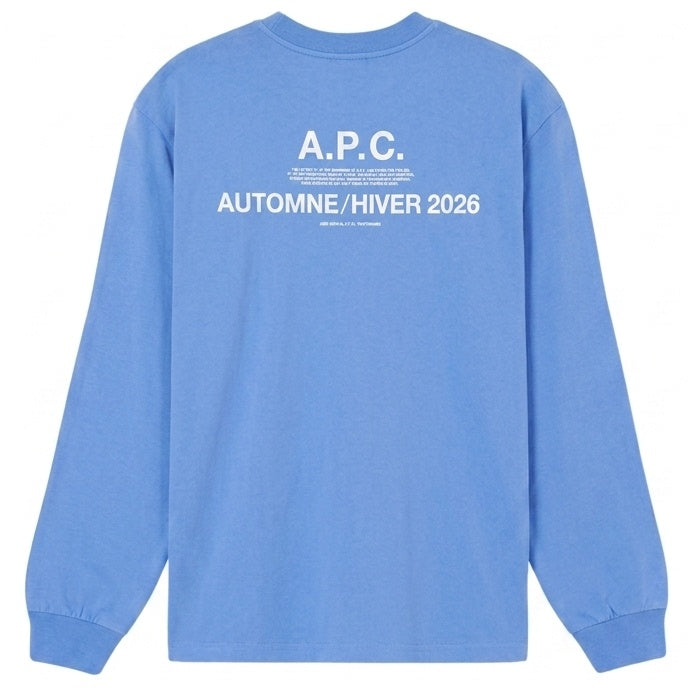 A.P.C. Hiver26 Langærmet T-shirt Blå