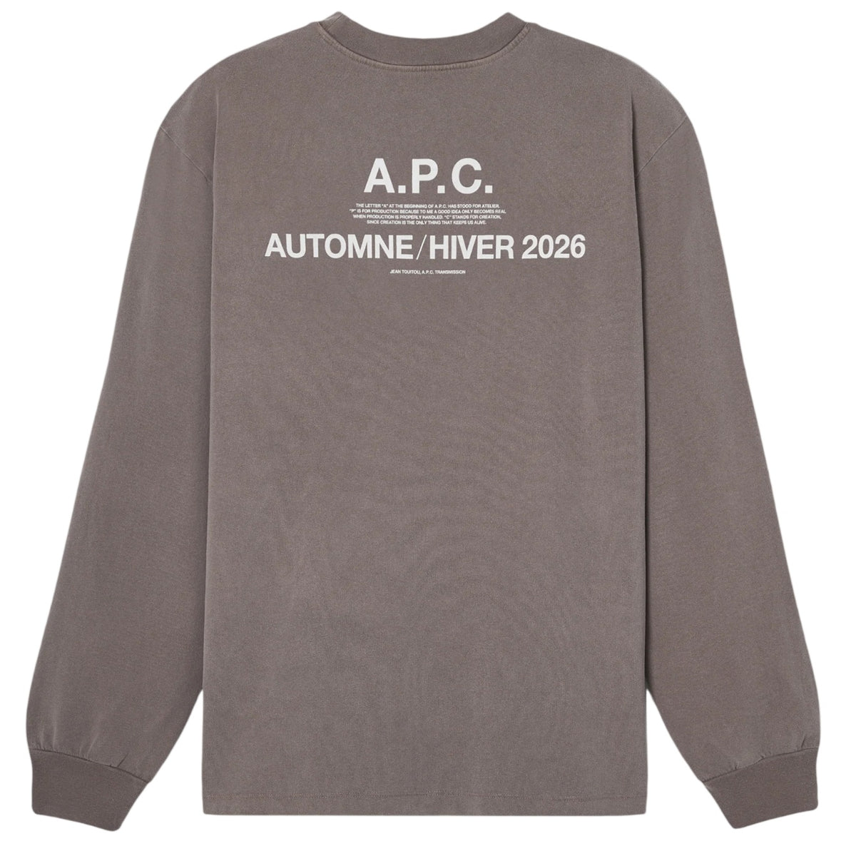 A.P.C. Hiver26 Langærmet T-shirt Brun