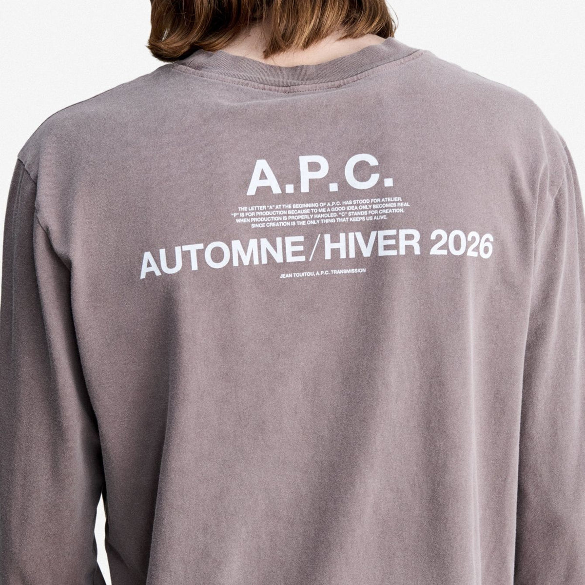 A.P.C. Hiver26 Langærmet T-shirt Brun