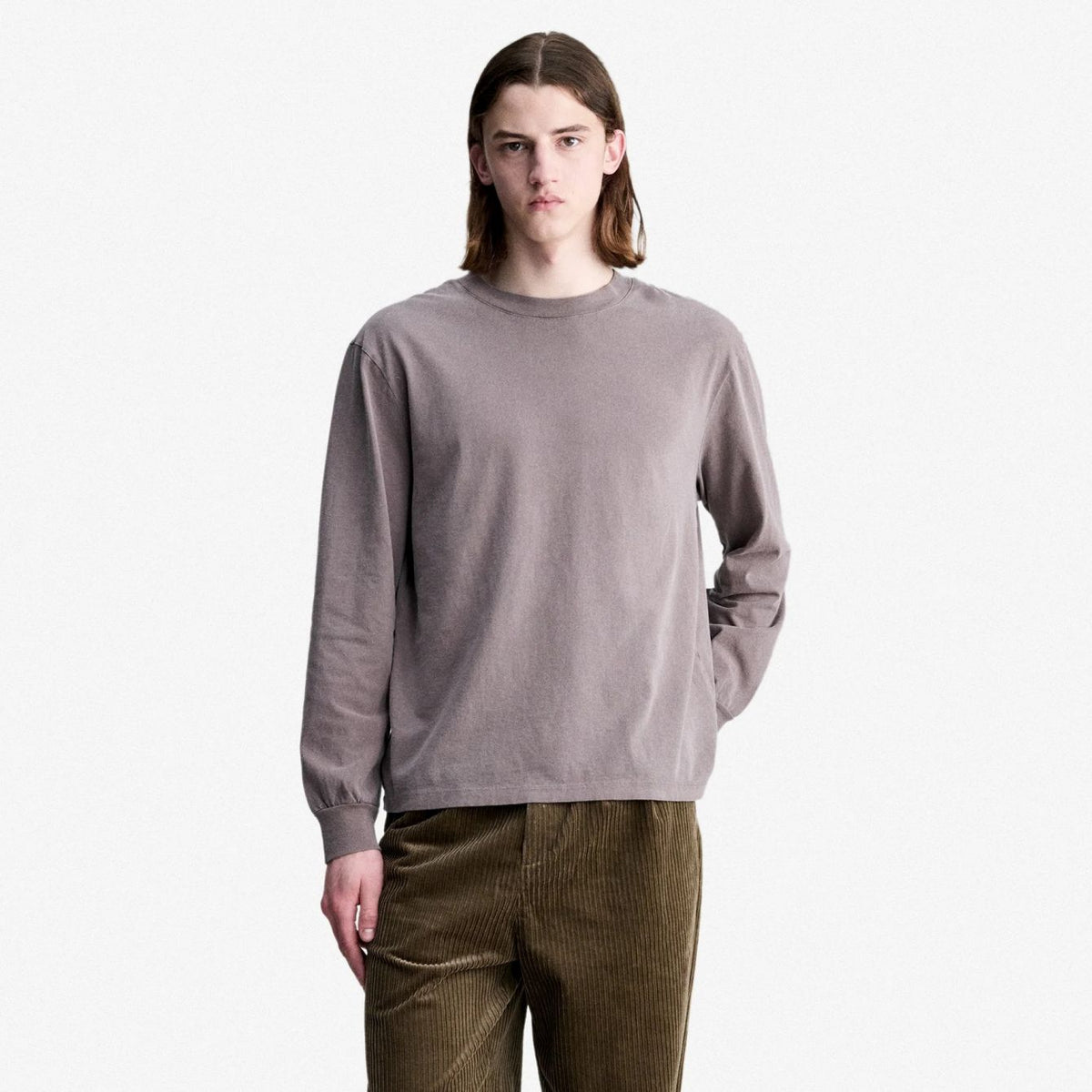 A.P.C. Hiver26 Langærmet T-shirt Brun