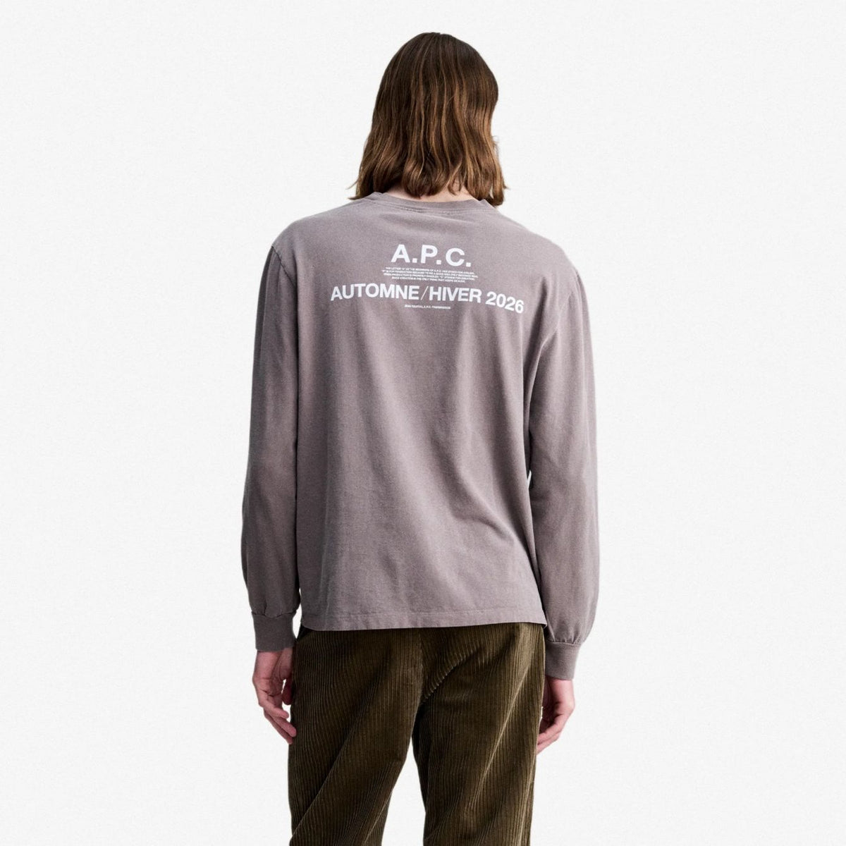 A.P.C. Hiver26 Langærmet T-shirt Brun