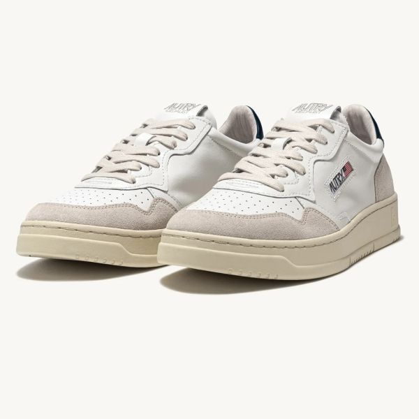 Autry Medalist Low Sneaker Wit/Blauw