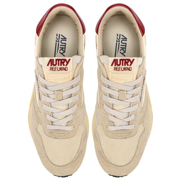 Autry Reelwind Low Sneaker Off White/Rood