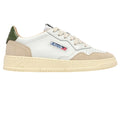 Autry Medalist Low Sneaker Hvid/Beige/Mørkegrøn