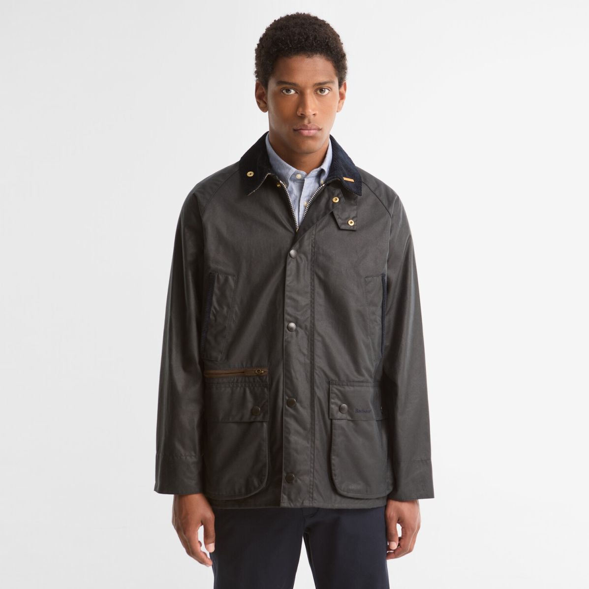 Barbour Icons Bedale Voksjakke Navy