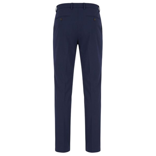 Berwich Negroni FF Linnen Chino Navy