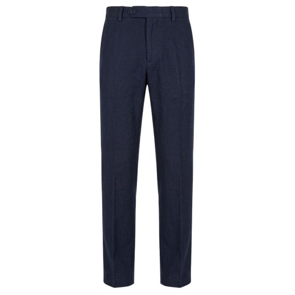 Berwich Negroni FF Linnen Chino Navy