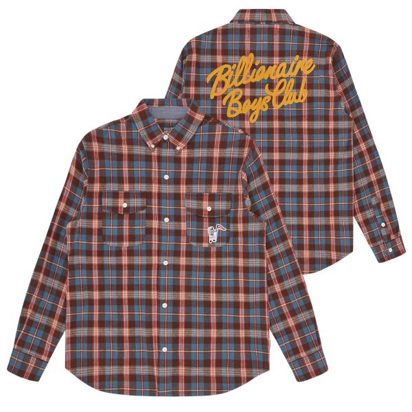 Billionaire Boys Club Check Overhemd Bruin