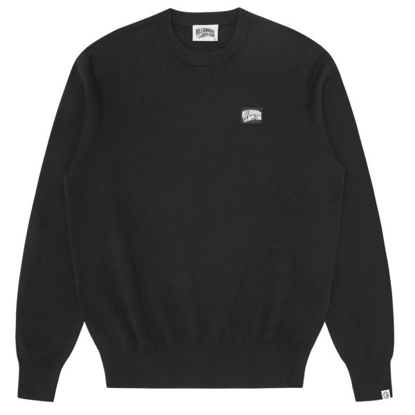 Billionaire Boys Club Woven Patch Arch Logo Knit Sweater Zwart