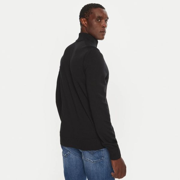Boss Avac Turtleneck Sweater Zwart