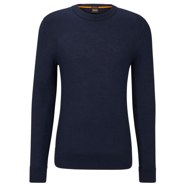Boss Avac Pullover Sweater Navy