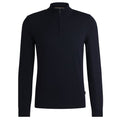 Boss Ebenji Half Zip Sweater Navy