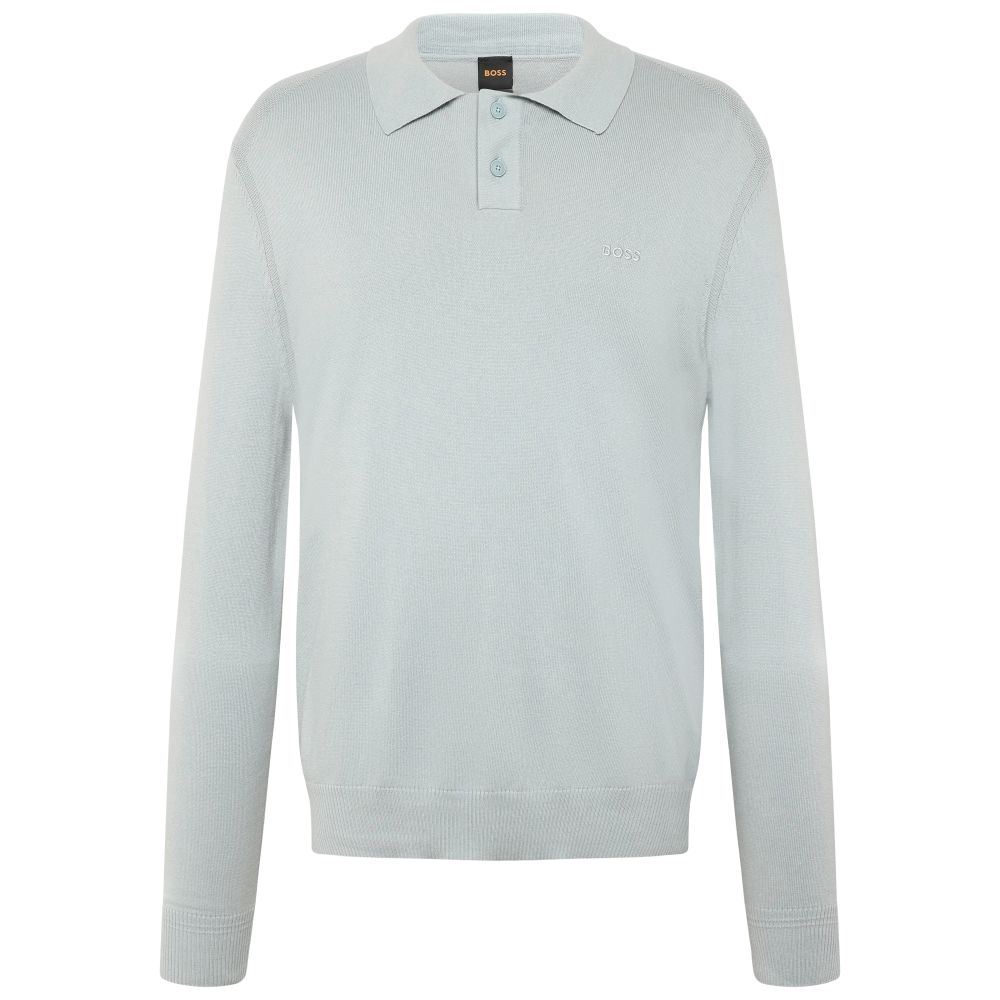 Boss Asac Polosweater Grå