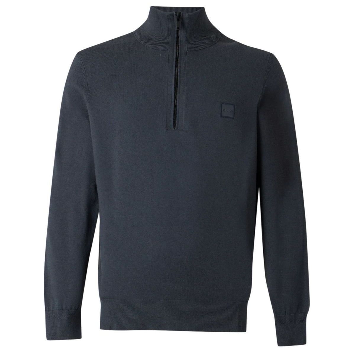 Boss Kanobix Zip Mock Sweater Mørkeblå