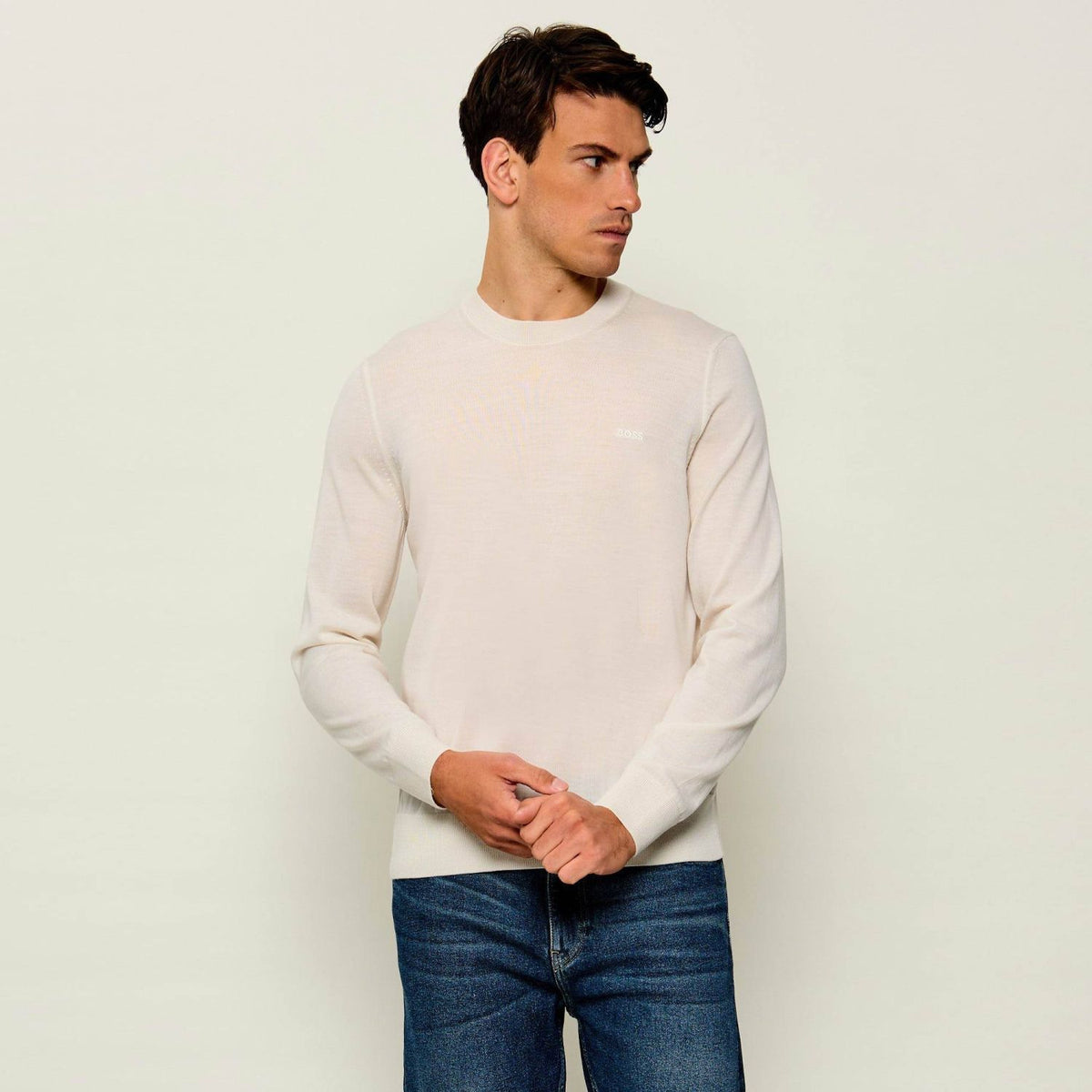 Boss Leno Trøje Off White