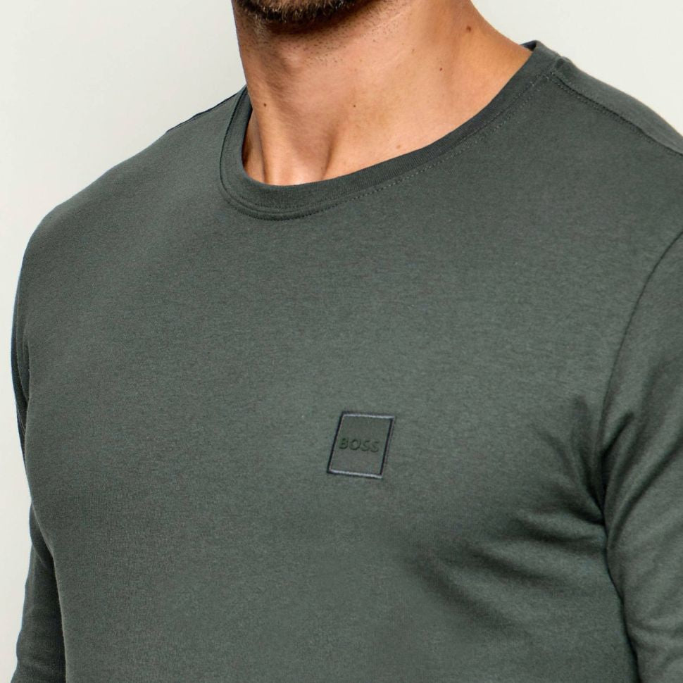 Boss Tacks Langærmet T-shirt Grøn