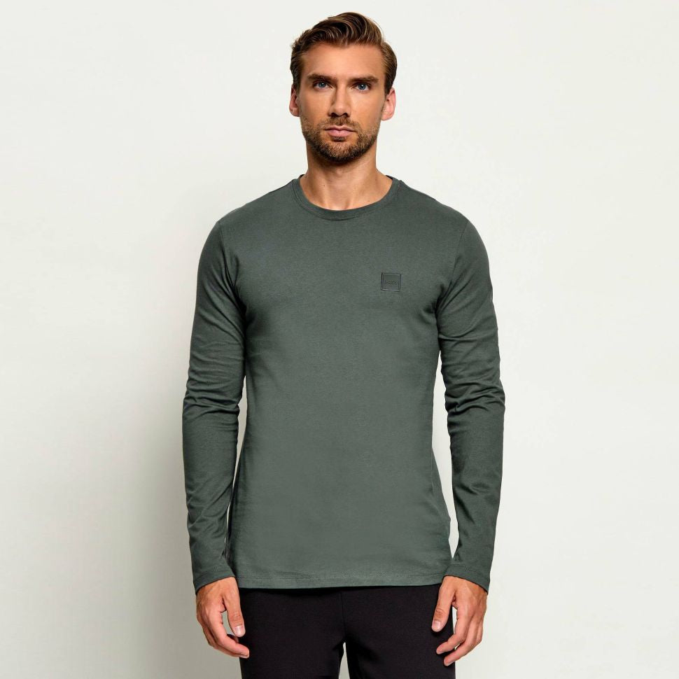 Boss Tacks Langærmet T-shirt Grøn