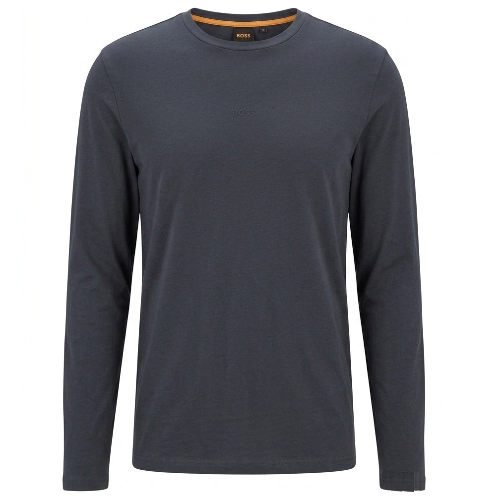 Boss Tchark Langærmet T-shirt Mørkeblå
