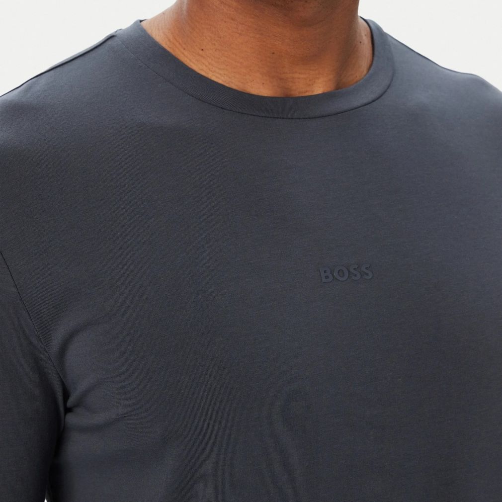 Boss Tchark Langærmet T-shirt Mørkeblå
