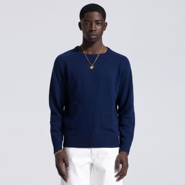Bram’s Fruit Boxing Glove Knit Sweater Navy