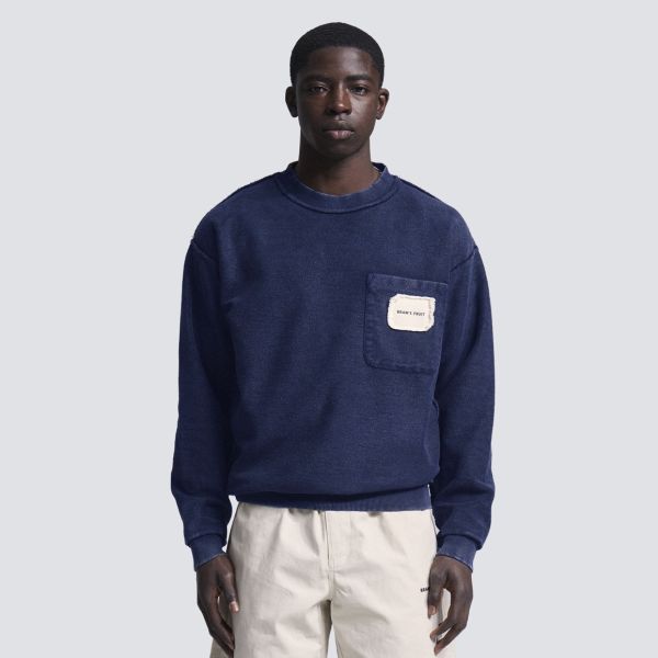 Bram’s Fruit Chest Pocket Sweater Navy