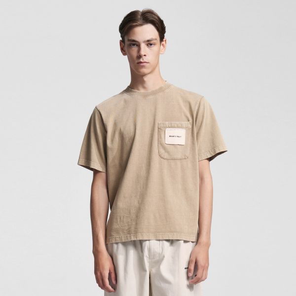 Bram’s Fruit Chest Pocket T-shirt Beige
