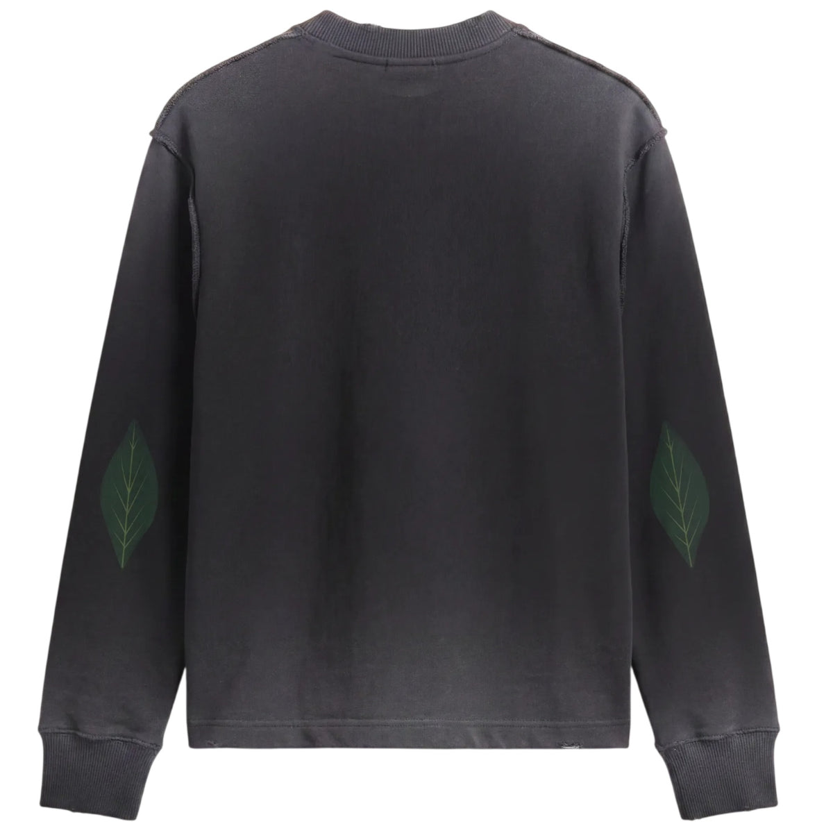 Bram’s Fruit Distressed Leaf Longsleeve T-shirt Zwart