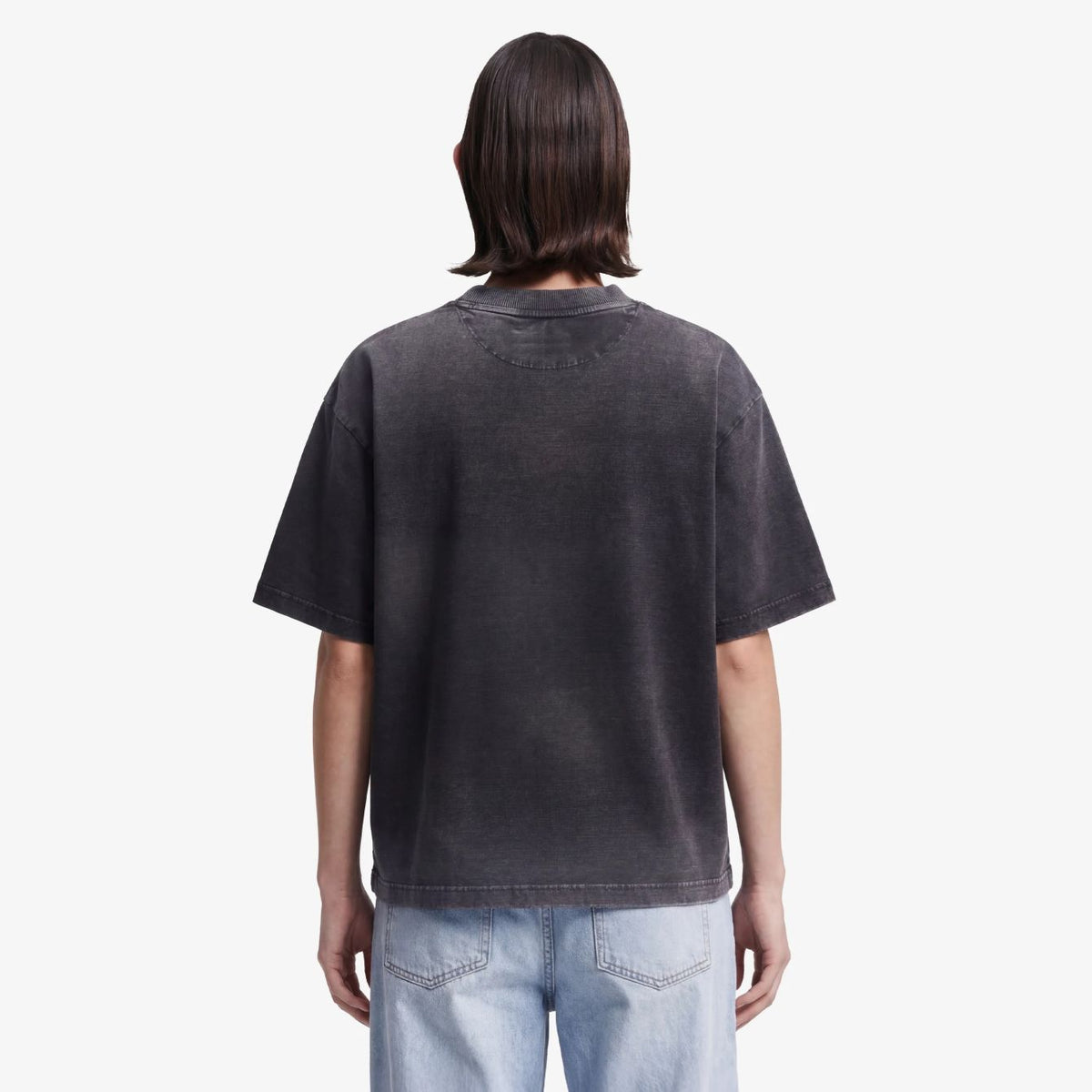 Bram’s Fruit Distressed Script Logo T-shirt Zwart