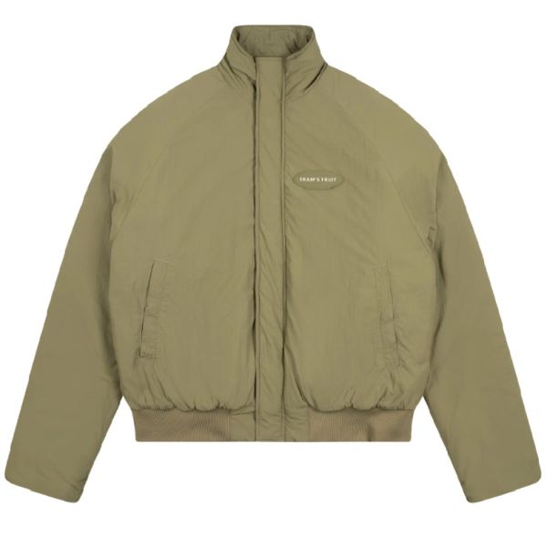 Bram's Fruit Emblem Patch Padded Jas Groen