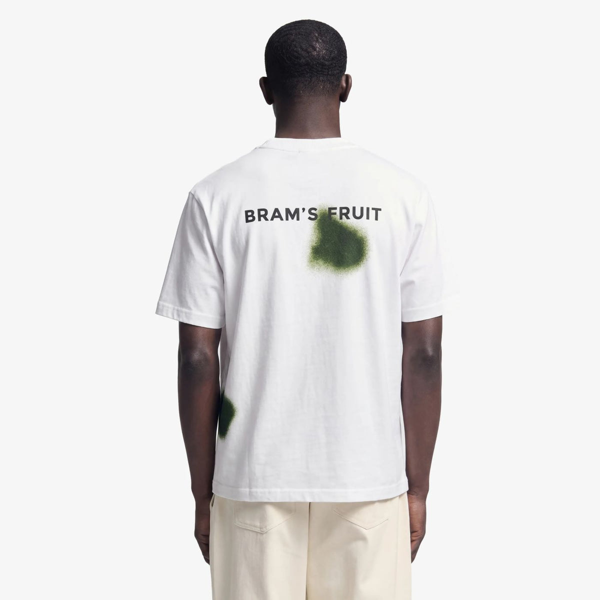 Bram’s Fruit Græsplet T-shirt Hvid